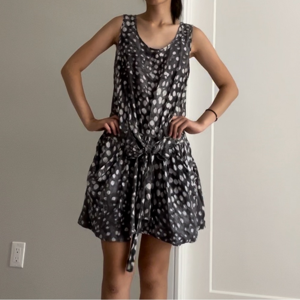 Ralph Lauren casual dress fashionable midi dress with cutie bow tie